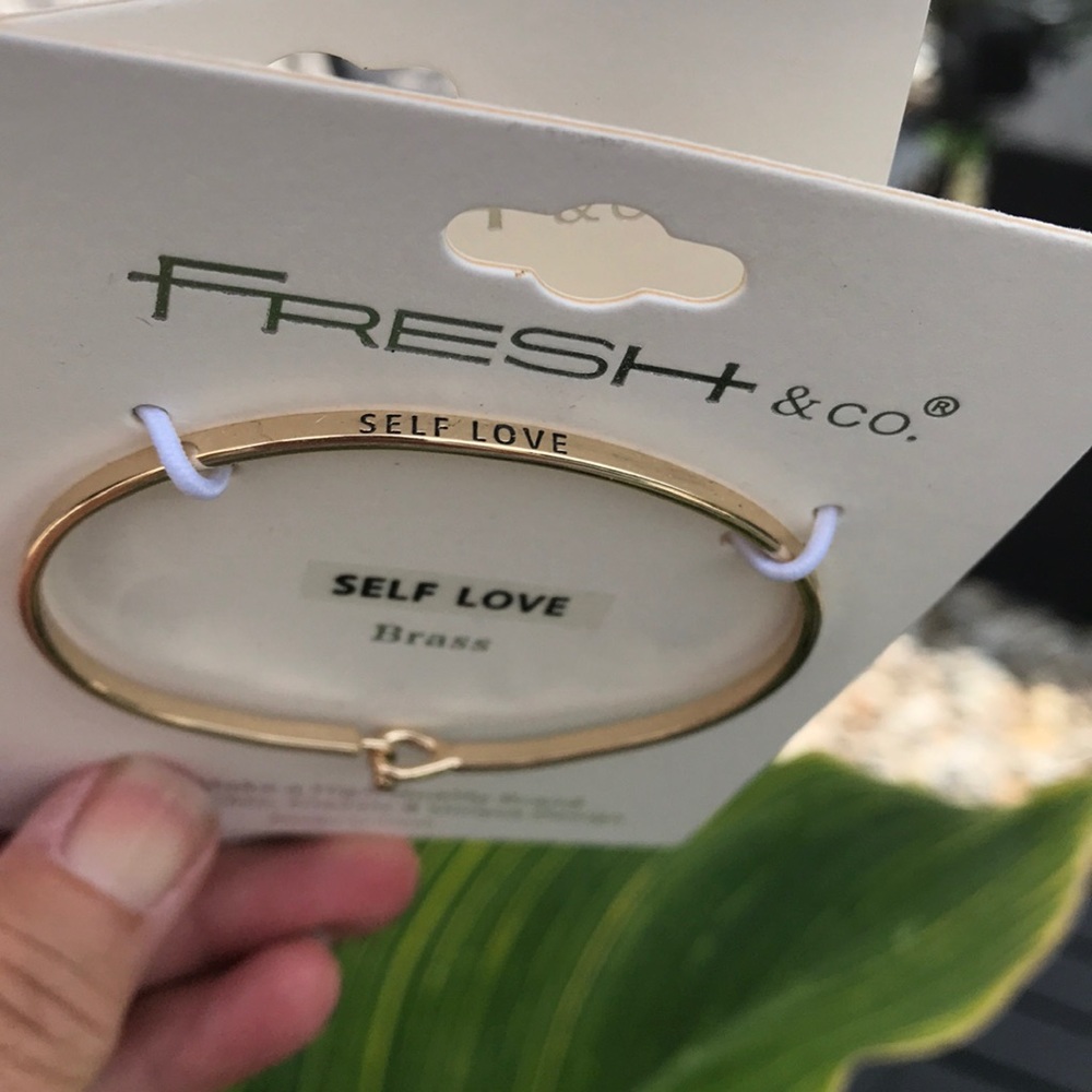 Self love inspirational bracelet brass new